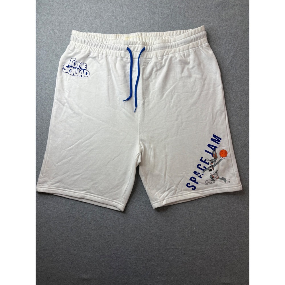 Tune Squad Space Jam Men's White Athletic Shorts